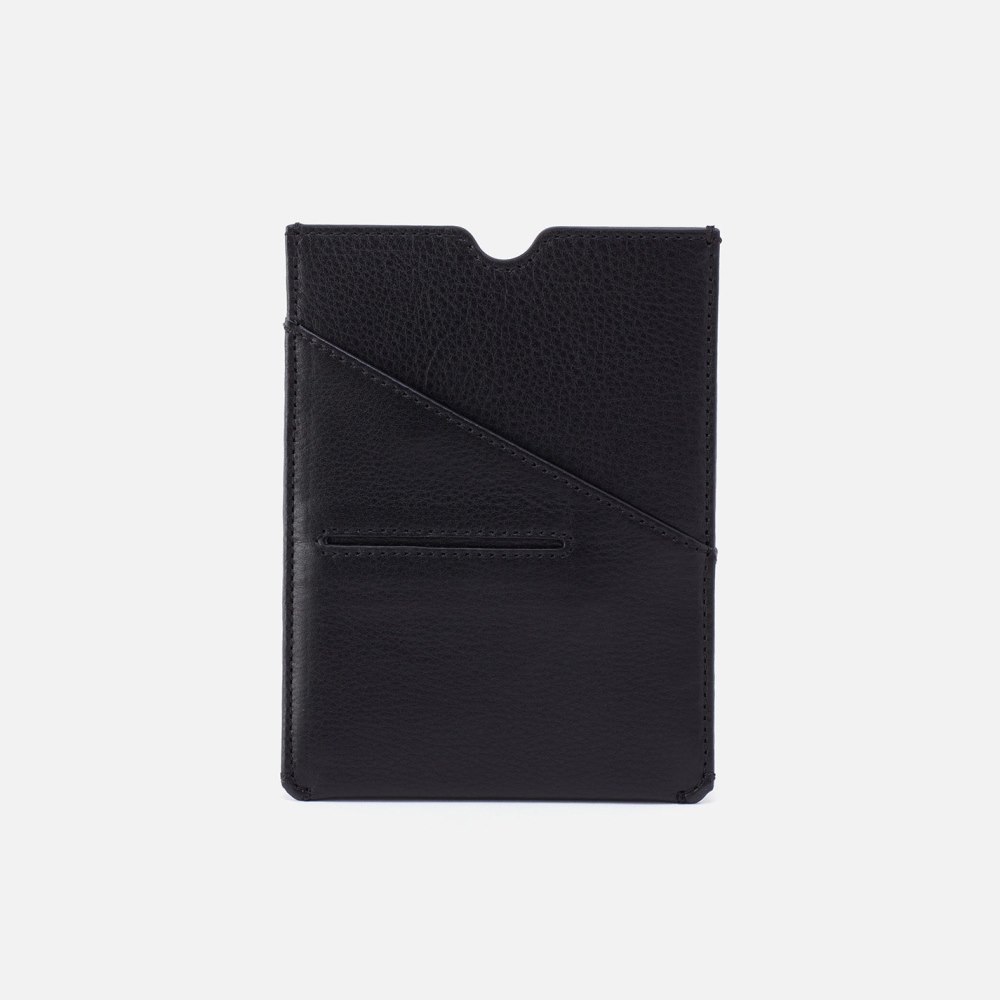 Hobo | Men's Passport Holder in Silk Napa Leather - Black