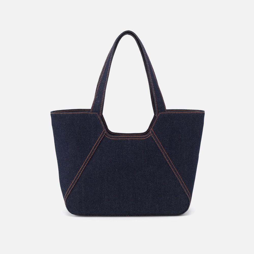 Hobo | Bellamy Medium Tote in Denim Fabric - Dark Denim