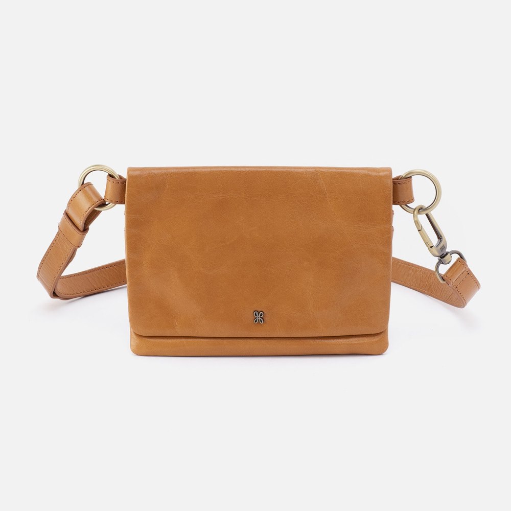 Hobo | Winn Belt Bag in Polished Leather - Natural