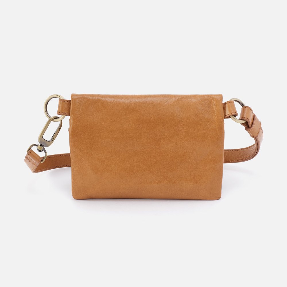 Hobo | Winn Belt Bag in Polished Leather - Natural