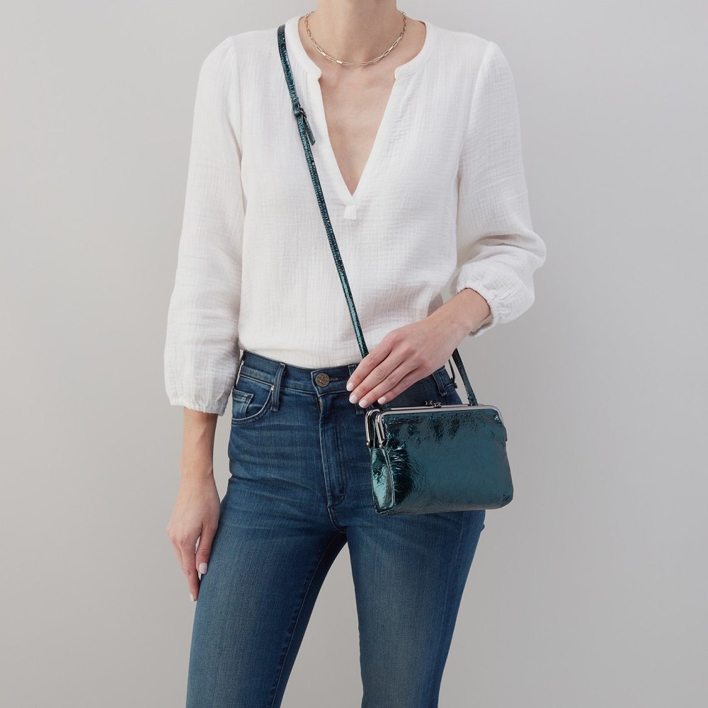 Hobo | Lauren Crossbody in Patent Leather - Spruce Patent - Click Image to Close