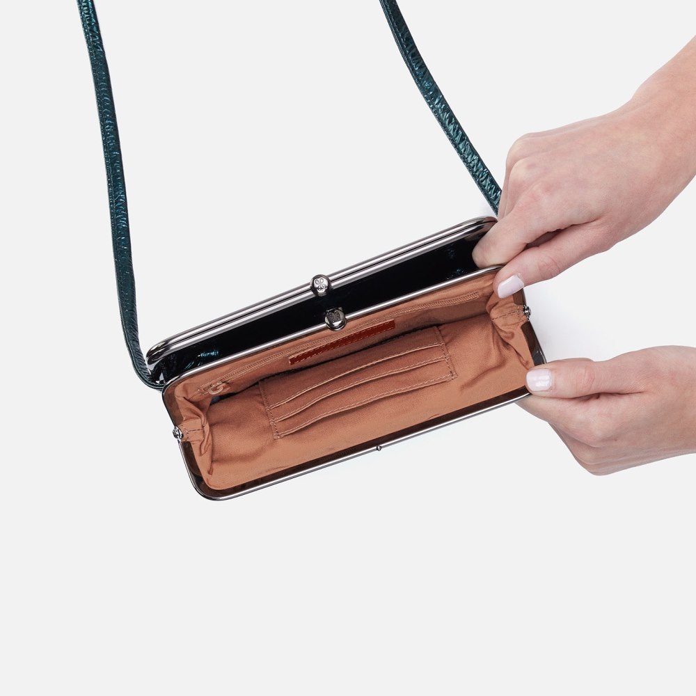 Hobo | Lauren Crossbody in Patent Leather - Spruce Patent - Click Image to Close