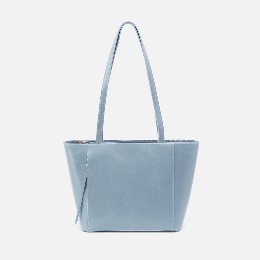 Hobo | Haven Tote in Polished Leather - Cornflower