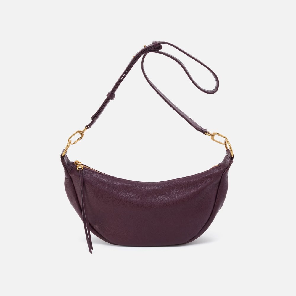 Hobo | Knox Sling in Pebbled Leather - Ruby Wine