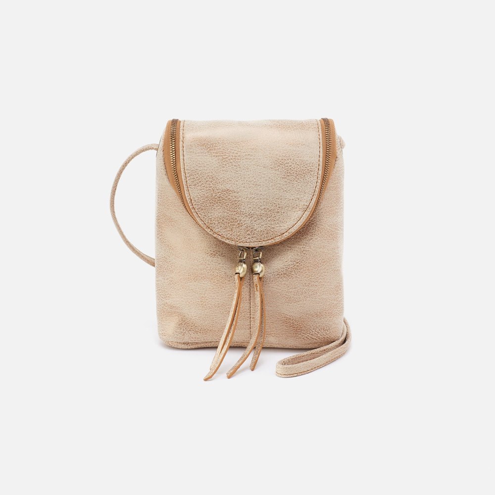 Hobo | Fern Crossbody in Metallic Leather - Gold Leaf