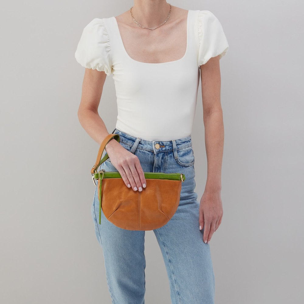 Hobo | Verve Convertible Belt Bag in Polished Leather - Natural