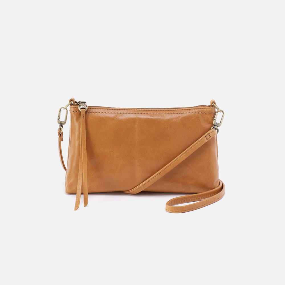 Hobo | Darcy Crossbody in Polished Leather - Natural