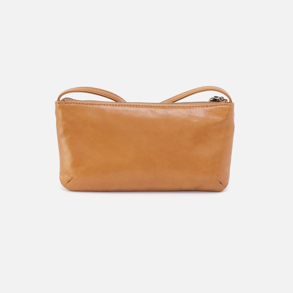 Hobo | Cara Crossbody in Polished Leather - Natural