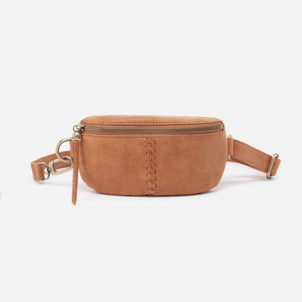 Hobo | Fern Belt Bag in Buffed Leather - Whiskey