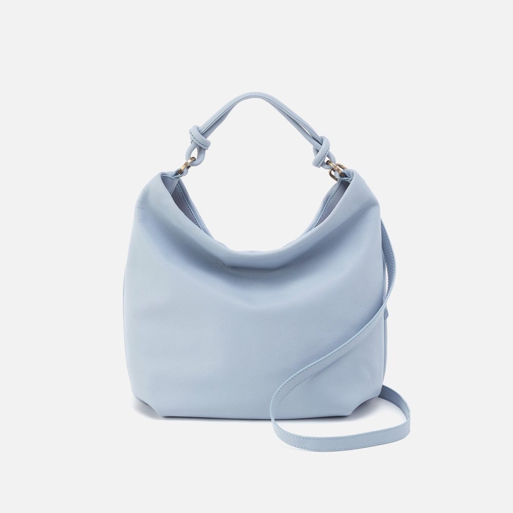 Hobo | Lindley Hobo in Soft Pebbled Leather - Pale Blue