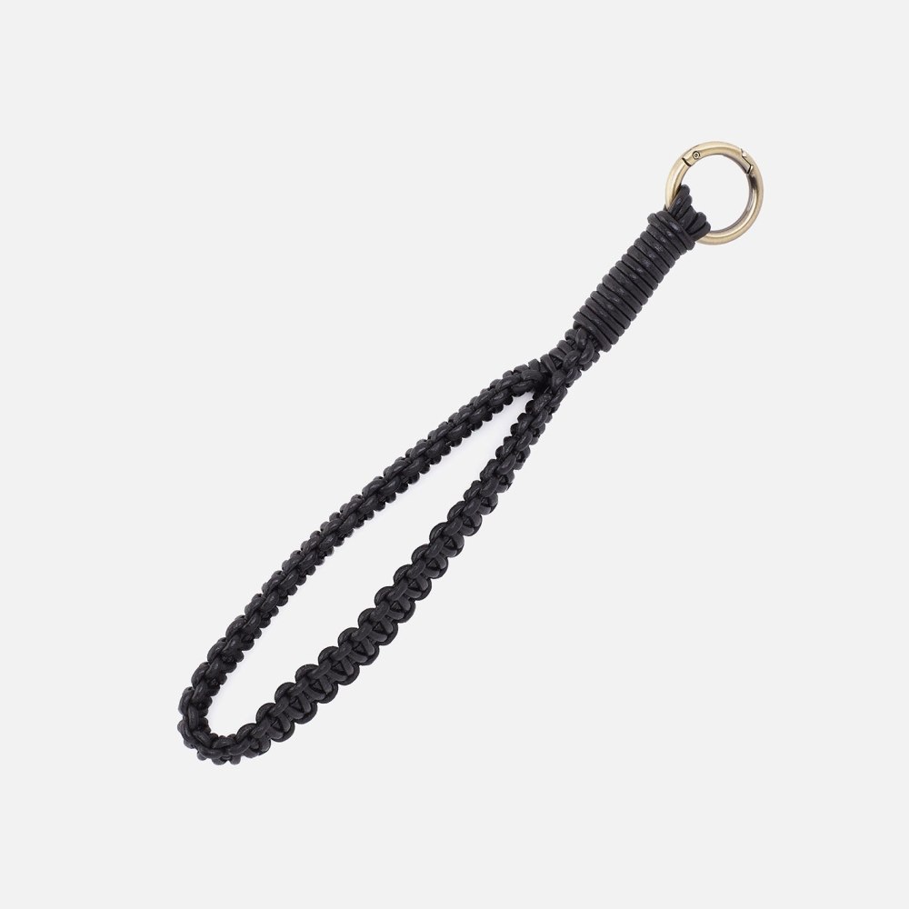 Hobo | Leather Cord Strap in Coated Leather Cording - Black
