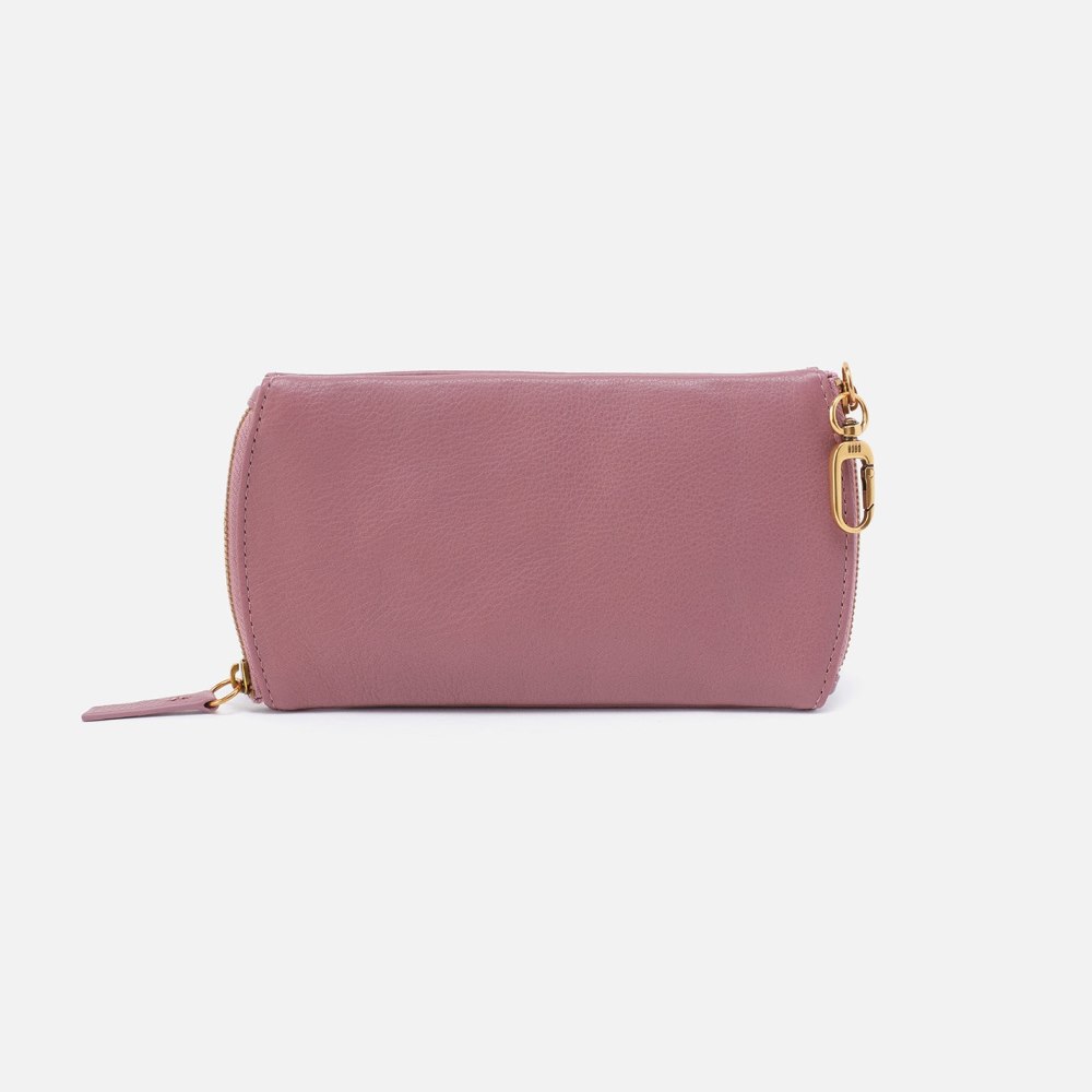 Hobo | Spark Double Eyeglass Case in Pebbled Leather - Mauve