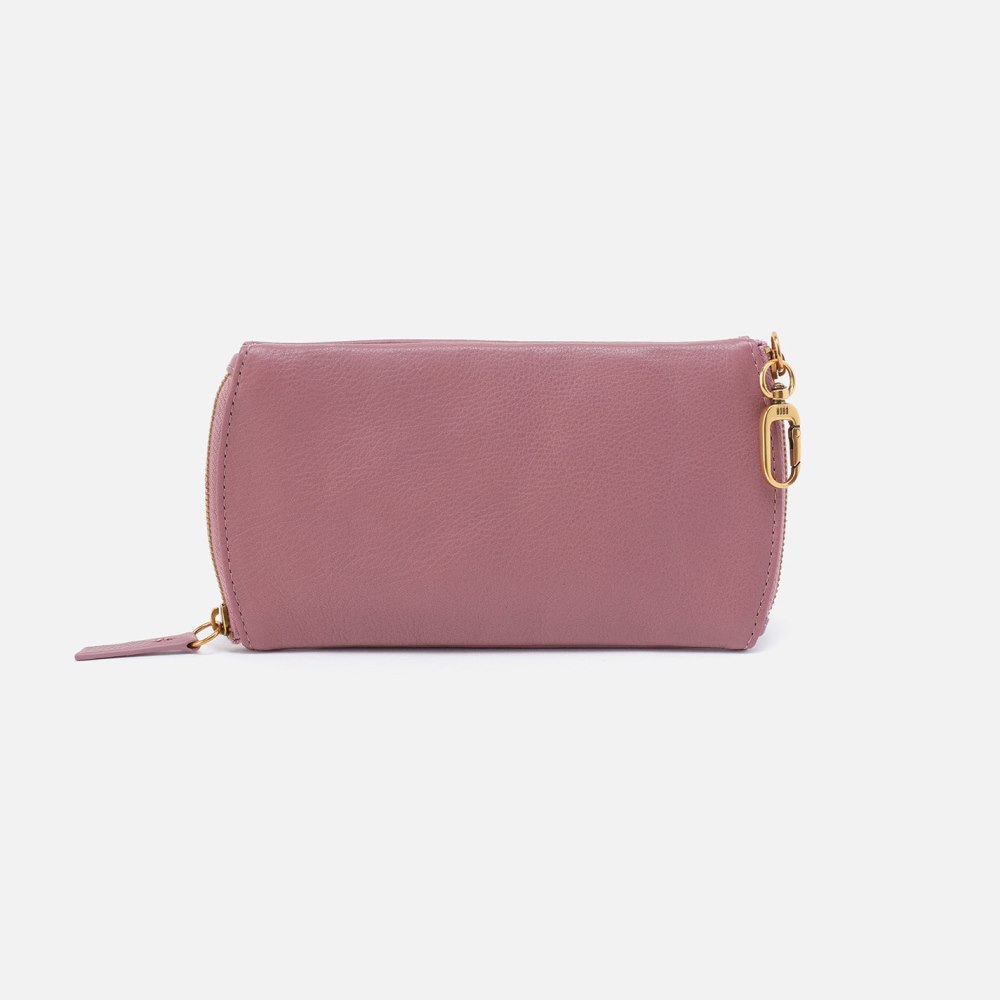 Hobo | Spark Double Eyeglass Case in Pebbled Leather - Mauve