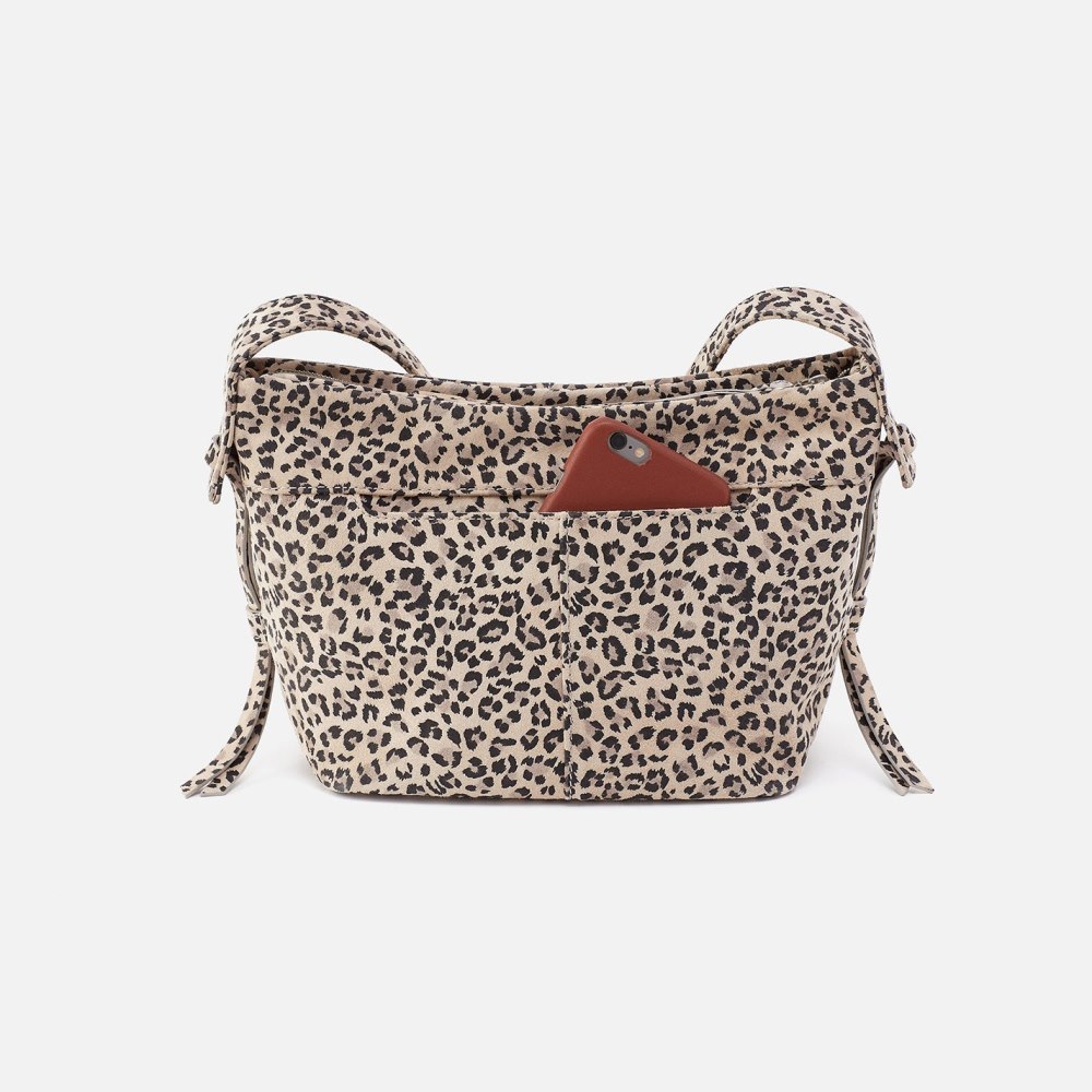 Hobo | Bonita Crossbody in Printed Leather - Mini Leopard