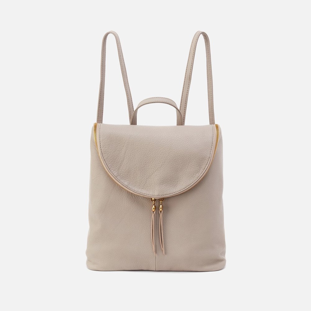 Hobo | Fern Backpack in Pebbled Leather - Taupe