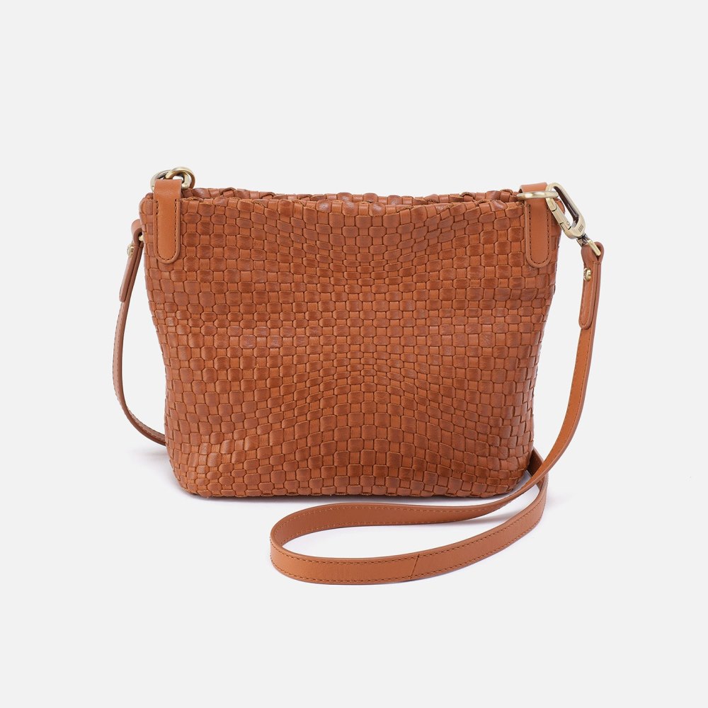 Hobo | Bolder Convertible Crossbody in Wave Weave Leather - Wheat