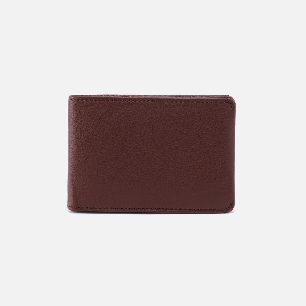 Hobo | Men's Bifold Wallet in Silk Napa Leather - Brown