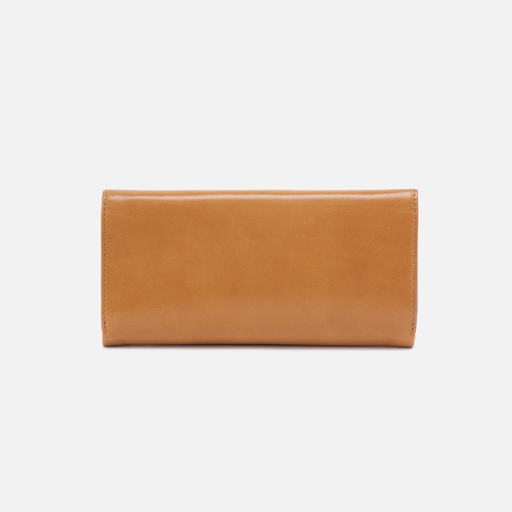 Hobo | Rachel Continental Wallet in Polished Leather - Natural