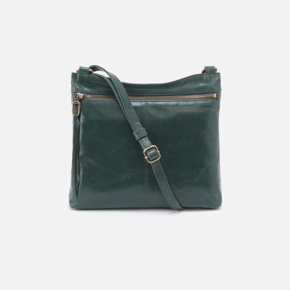 Hobo | Cambel Crossbody in Polished Leather - Sage Leaf