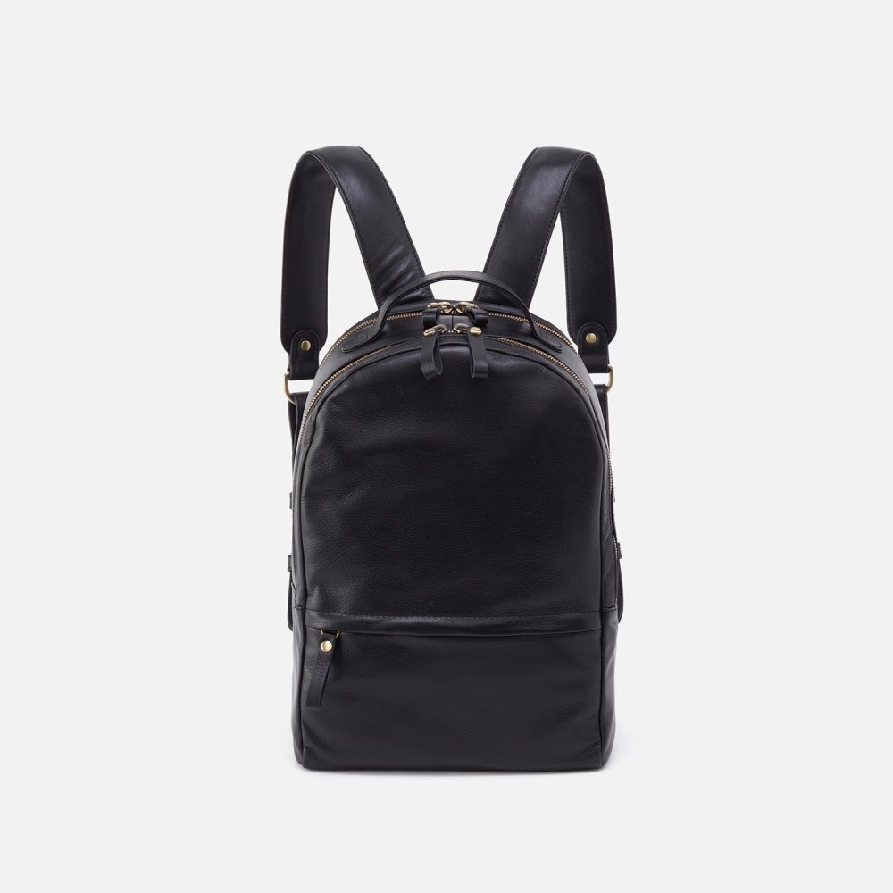 Hobo | Maddox Backpack in Silk Napa Leather - Black