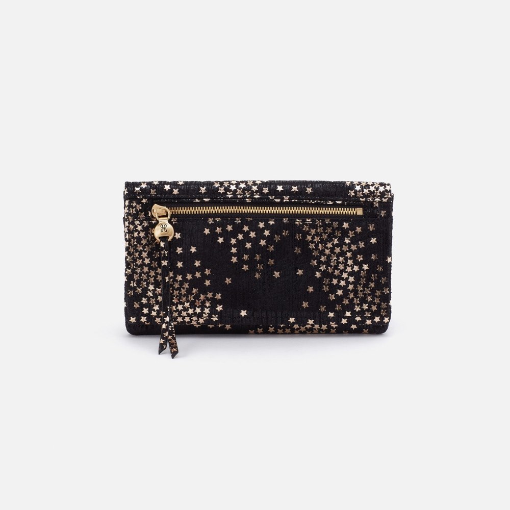 Hobo | Lumen Continental Wallet in Printed Leather - Shooting Stars