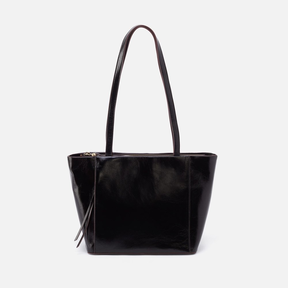 Hobo | Haven Tote in Polished Leather - Black