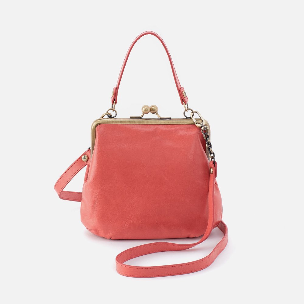 Hobo | Alba Crossbody in Polished Leather - Cherry Blossom