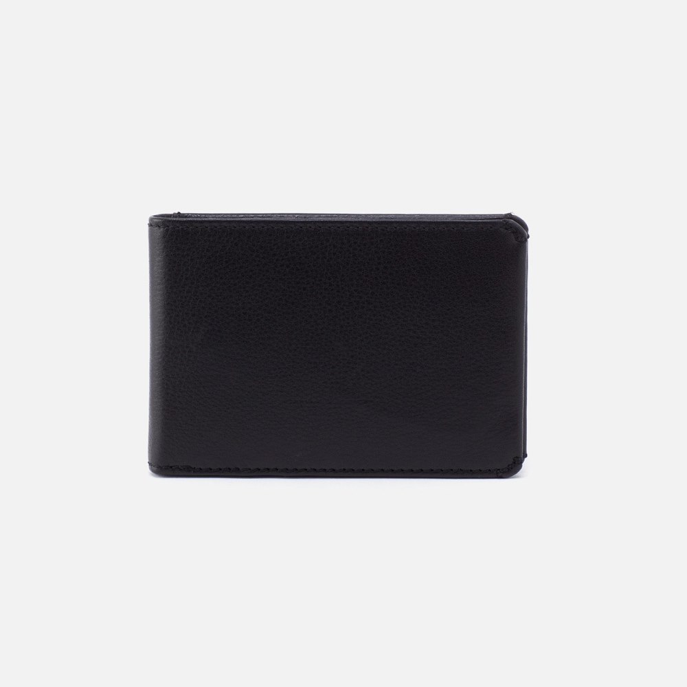 Hobo | Men's Bifold Wallet in Silk Napa Leather - Black