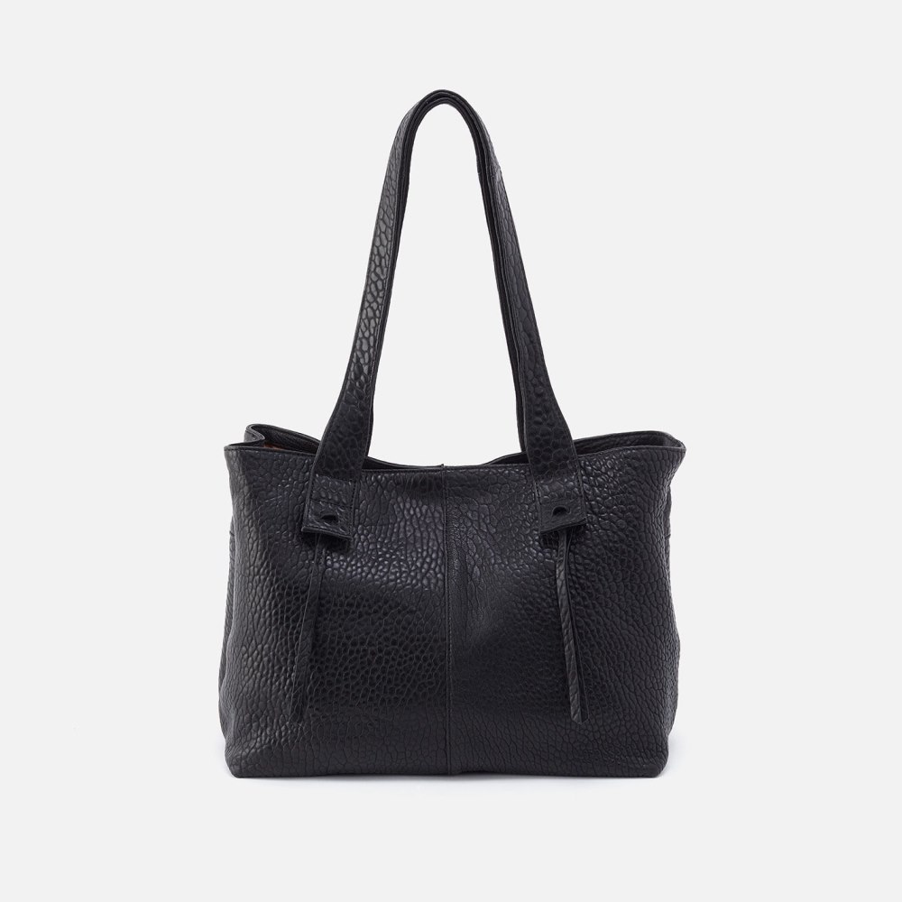 Hobo | Bonita Tote in Bubble Pebbled Leather - Black