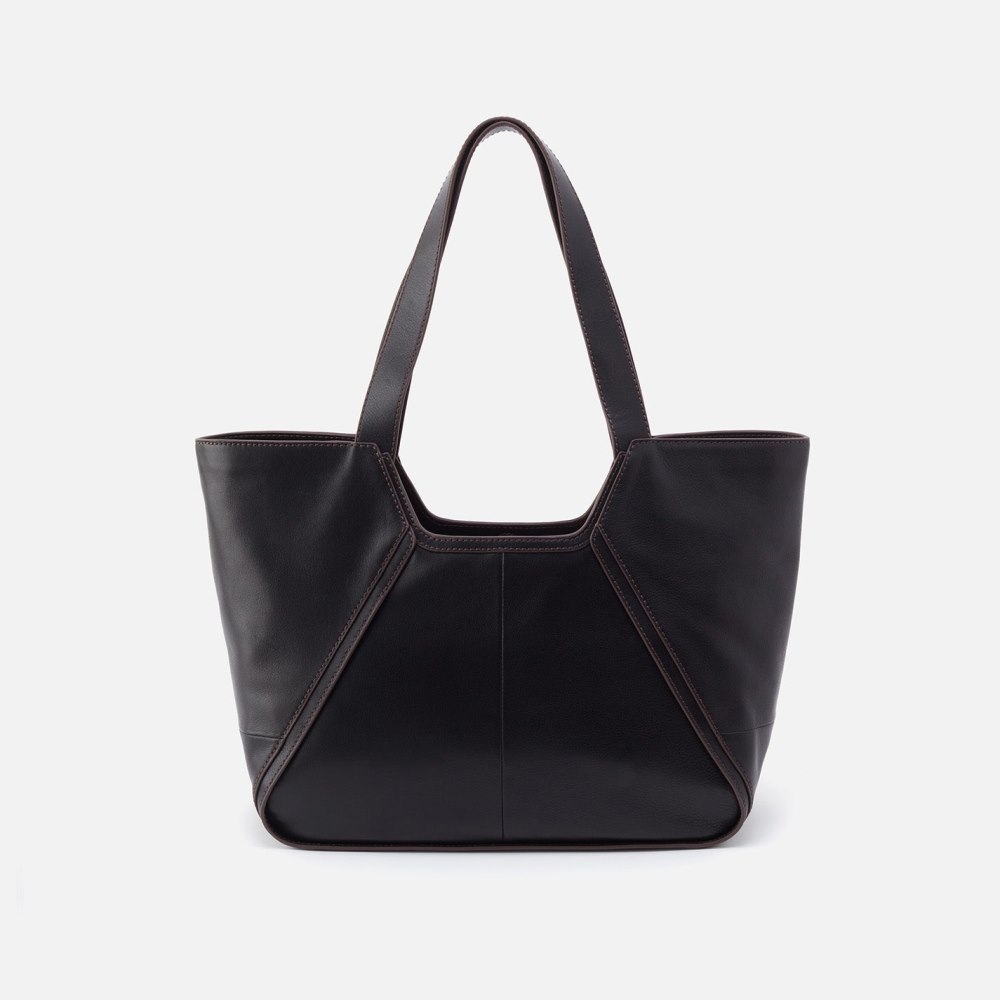 Hobo | Bellamy Medium Tote in Artisan Leather - Black - Click Image to Close