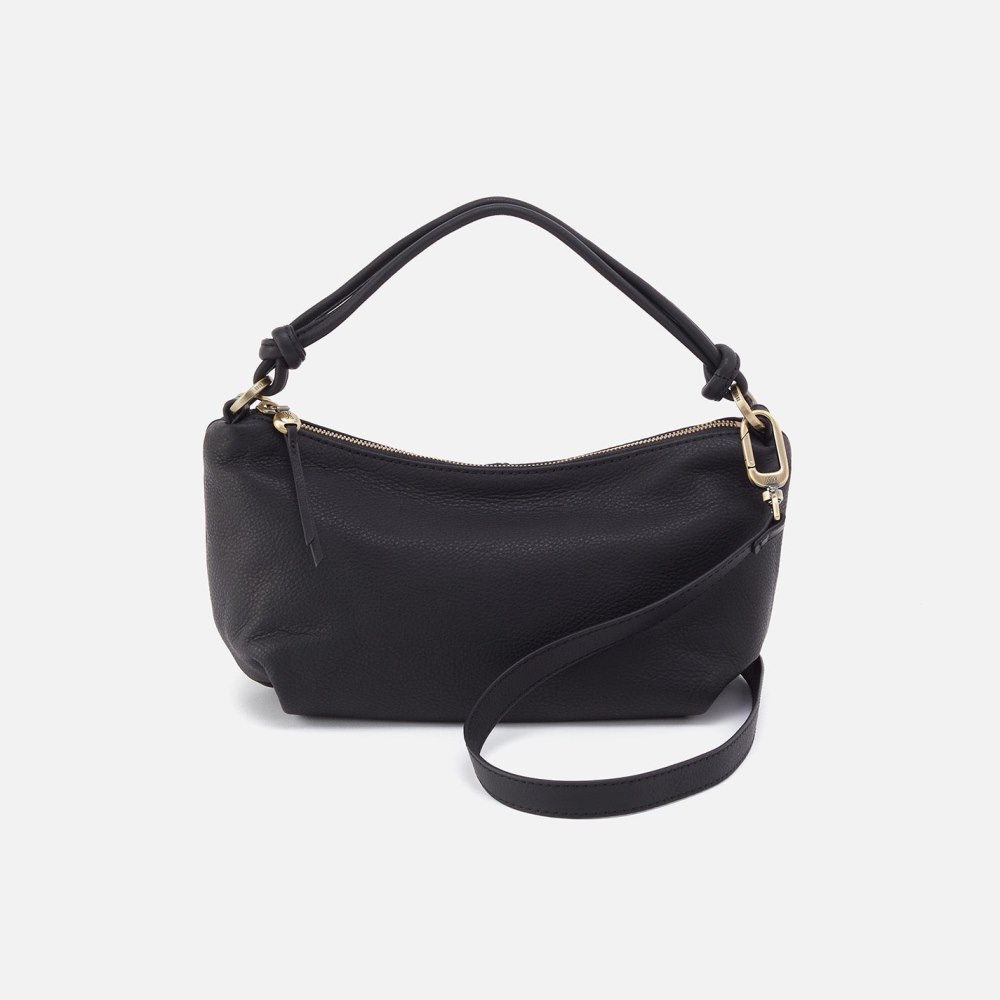 Hobo | Lindley Crossbody in Soft Pebbled Leather - Black