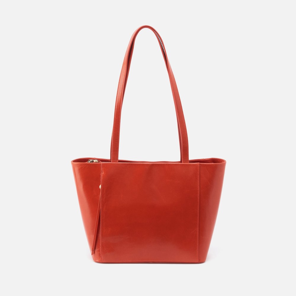 Hobo | Haven Tote in Polished Leather - Marigold
