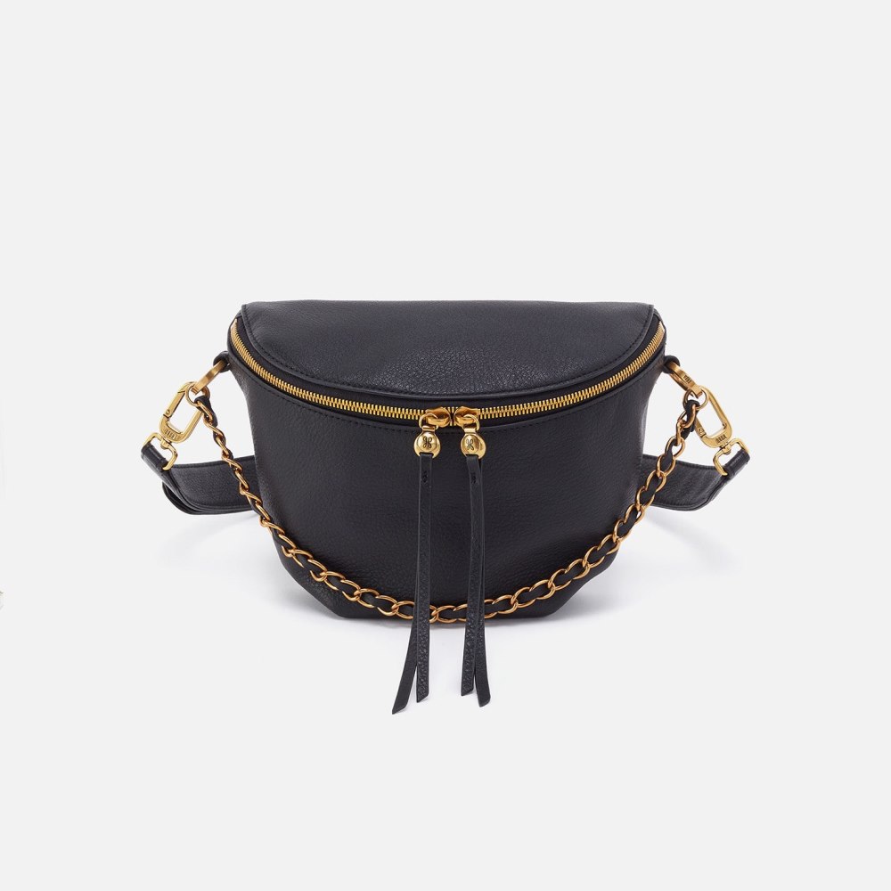 Hobo | Miri Belt Bag in Pebbled Leather - Black