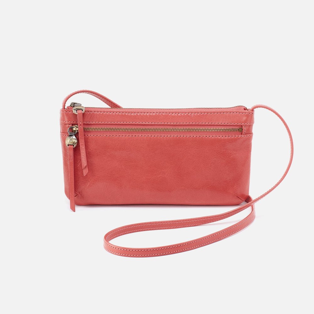 Hobo | Cara Crossbody in Polished Leather - Cherry Blossom