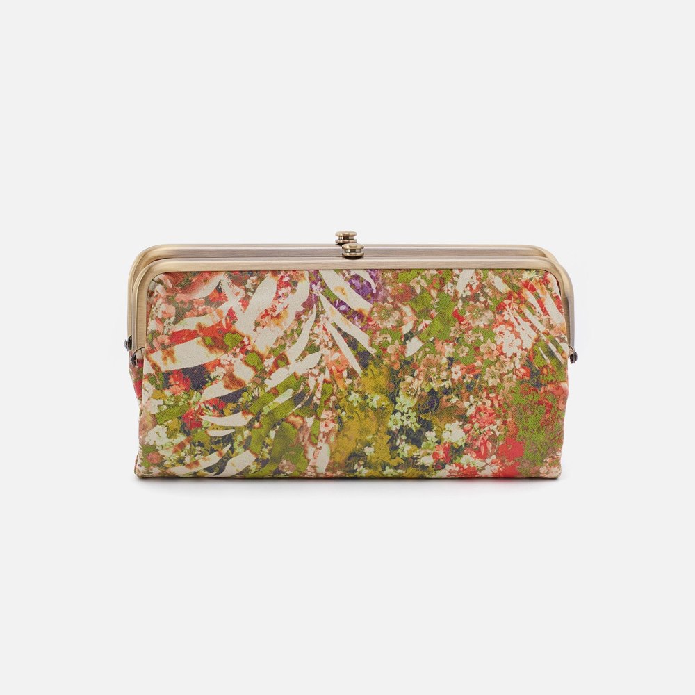 Hobo | Lauren Clutch-Wallet in Printed Leather - Tropic Print