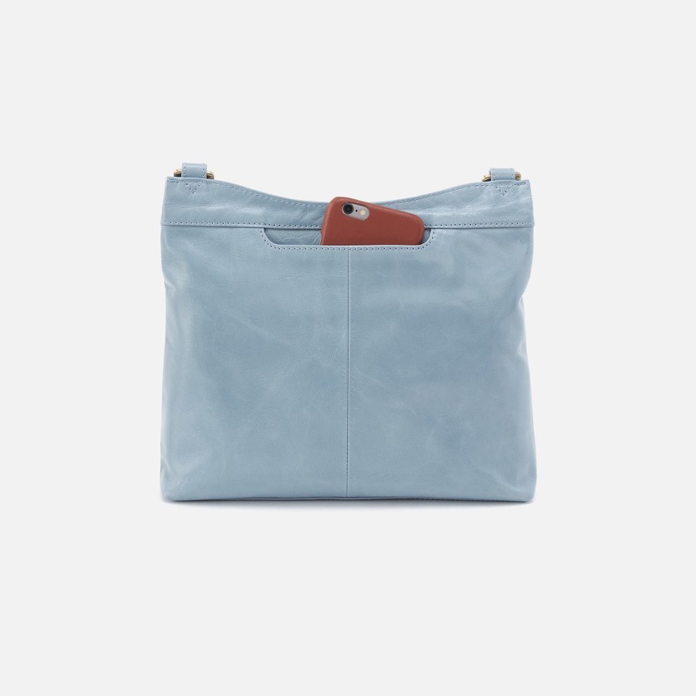 Hobo | Cambel Crossbody in Polished Leather - Cornflower