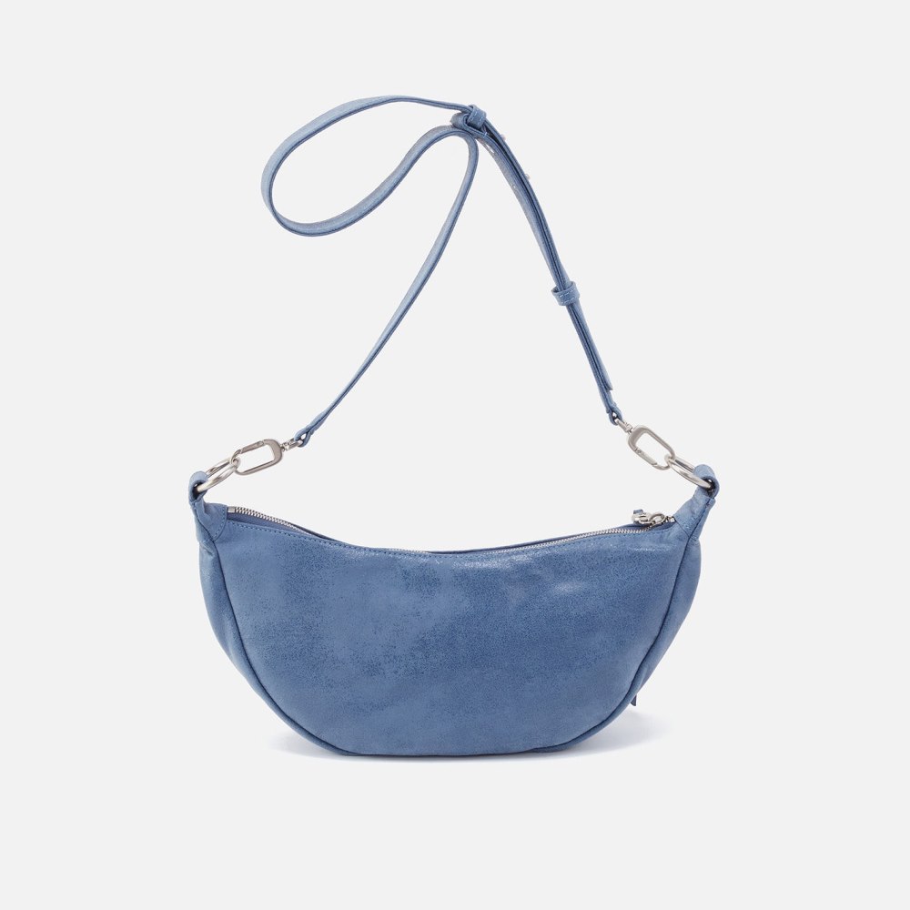 Hobo | Knox Sling in Buffed Leather - Azure - Click Image to Close