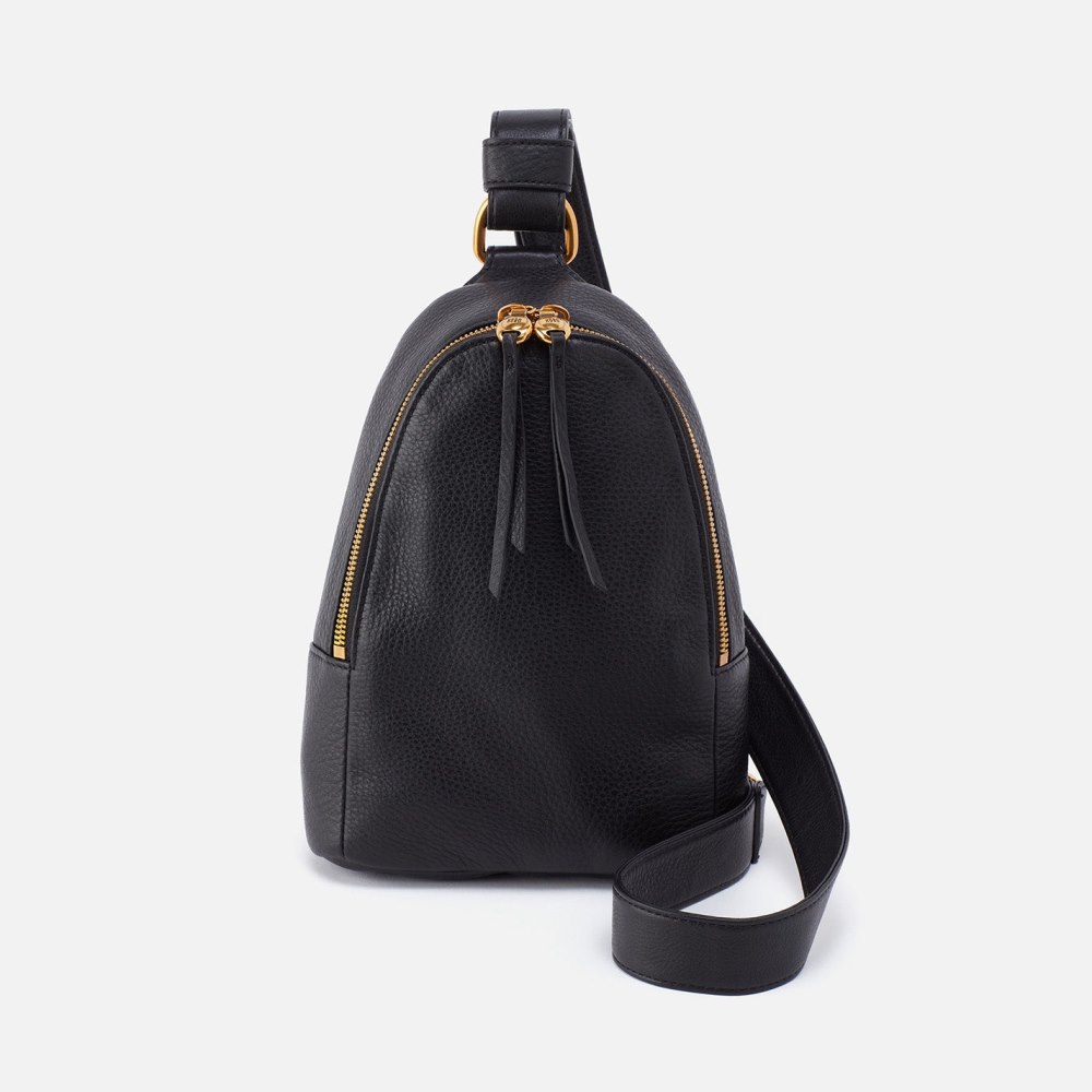 Hobo | Fern Sling in Pebbled Leather - Black