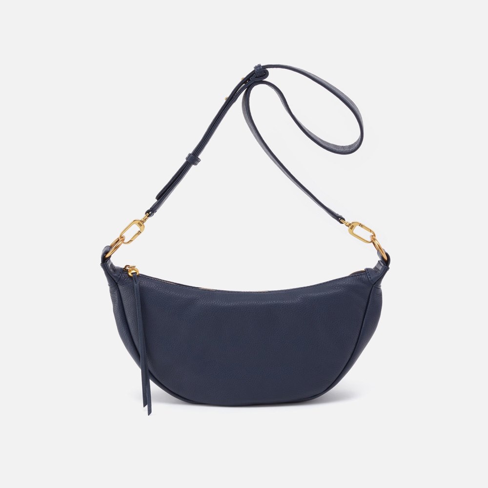 Hobo | Knox Sling in Pebbled Leather - Sapphire