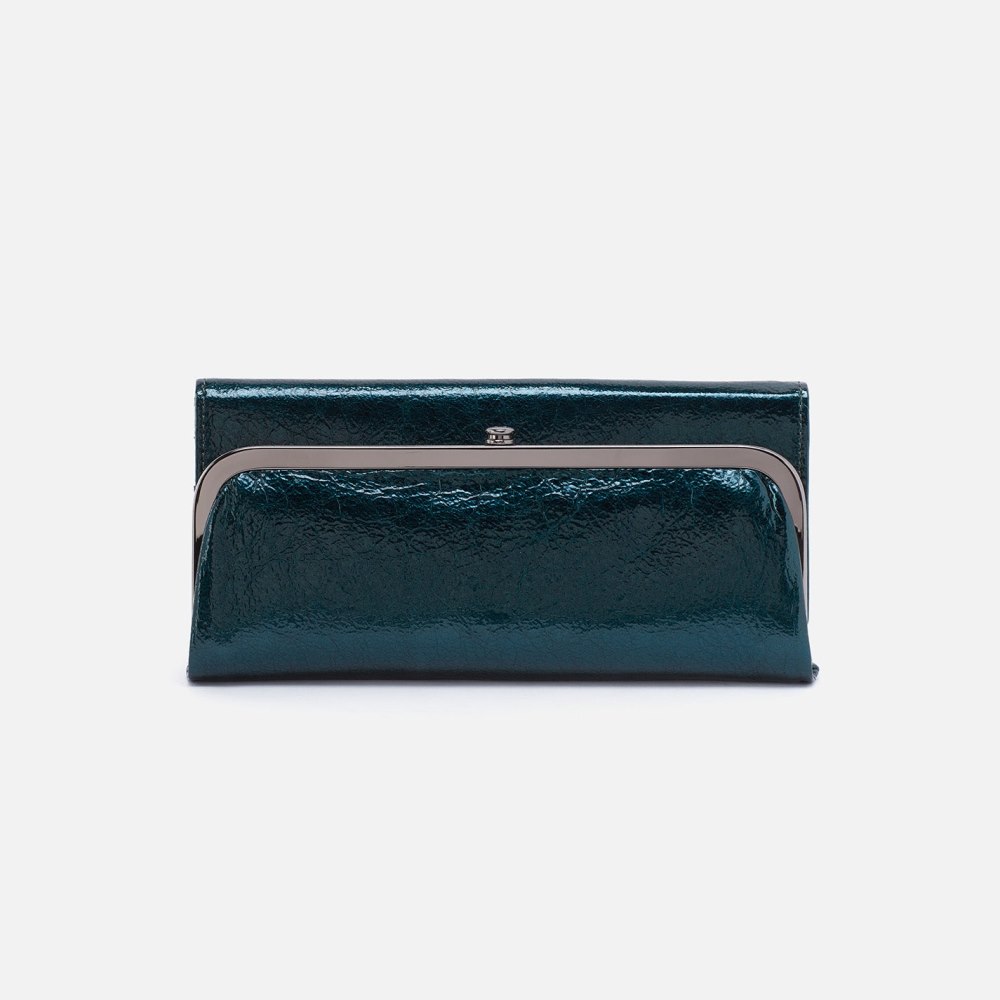 Hobo | Rachel Continental Wallet in Patent Leather - Spruce Patent
